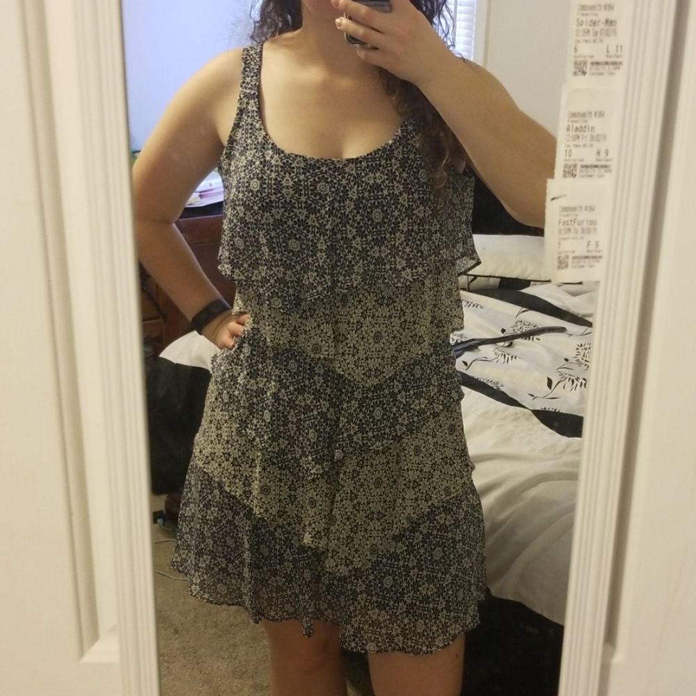 Blue and Cream Dress Signature by Robbie Bee